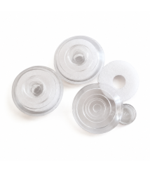 Butoni din policarbonat transparenti, 6mm x 30mm (20 bucati)
